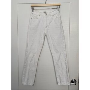 Citizens of Humanity Charlotte High Rise Straight Leg White Jeans 25 City